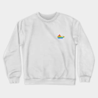 Whale Rainbow Pride Shirt, LGBTQ, Gay Shirt, Lesbian Shirt, Gift for Gay Lesbian, Queer Pride Month Crewneck Sweatshirt